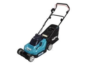 Газонокосилка аккумуляторная MAKITA DLM 382 PM2 (18.0 В, 2 акк., 4.0 А/ч, Li-Ion, шир. 380 мм, выс. 25-75 мм, пластм. корпус, травосборник 40)
