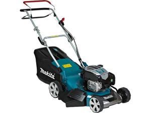 Газонокосилка бензиновая MAKITA PLM 4631 N2 самоходная (3.5 л.с., шир. 460 мм, выс. 20-75 мм, мульчир. стальн. корпус, травосборник 60 л)